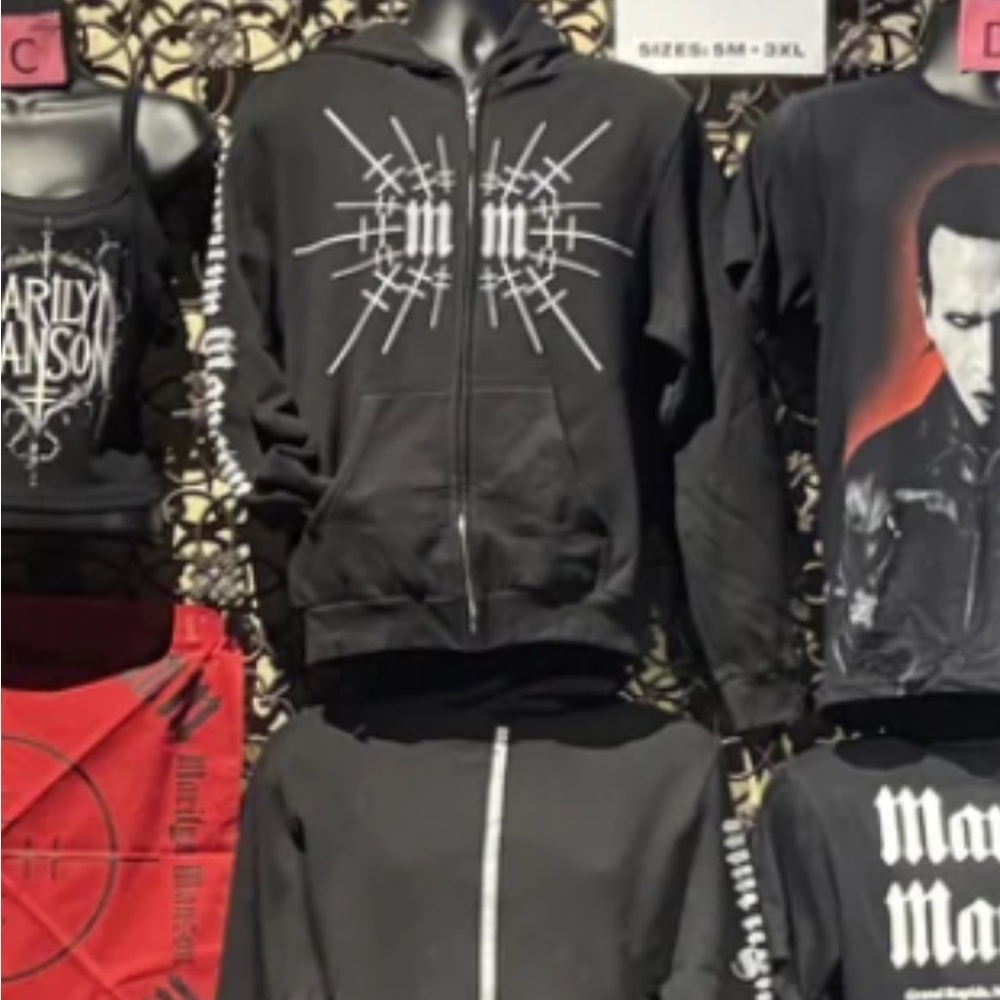 Marilyn Manson Zip Hoodie
